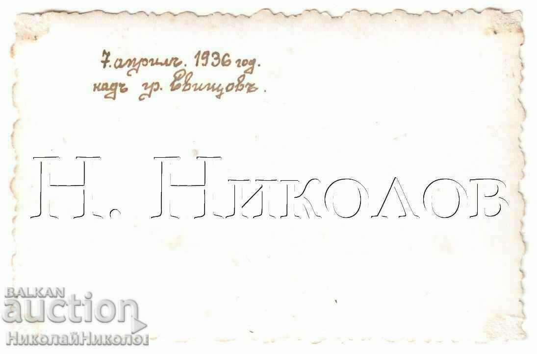 1936 МАЛКА СТАРА СНИМКА СВИЩОВ ГИМНАЗИСТИ НА ЕКСКУРЗИЯ В477 с цена € 1.00 | 1.96 лв.