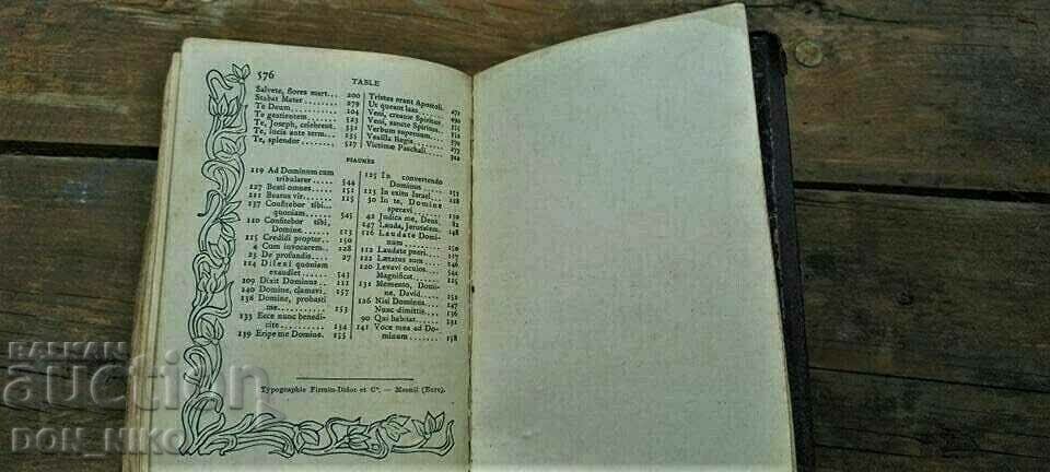 Auction Ancient French Prayer Book "Paroissien Romain 1872 Auction Ancient French Prayer Book "Paroissien Romain 1872
