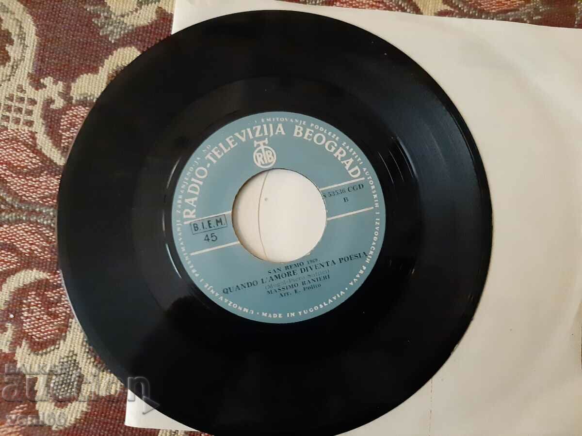 Gramophone record - San Remo 1969 with price 1.50 BGN | € 0.77 Gramophone record - San Remo 1969 with price 1.50 BGN | € 0.77
