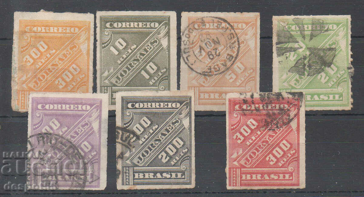 1889 Βραζιλία. Σφραγίδες κυλίνδρων. Nadp. Κανονικό θέμα με τιμή 22.50 BGN | € 11.50