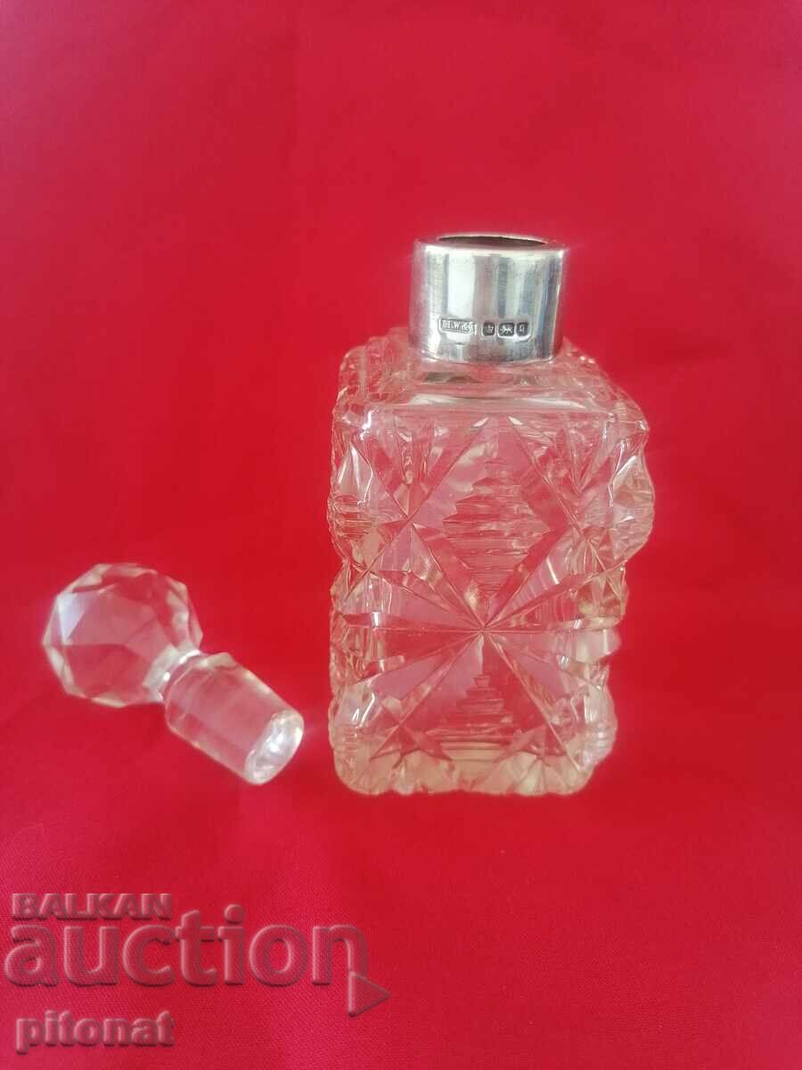 Antique perfume bottle crystal and silver with price 90.00 BGN | € 46.02 Antique perfume bottle crystal and silver with price 90.00 BGN | € 46.02