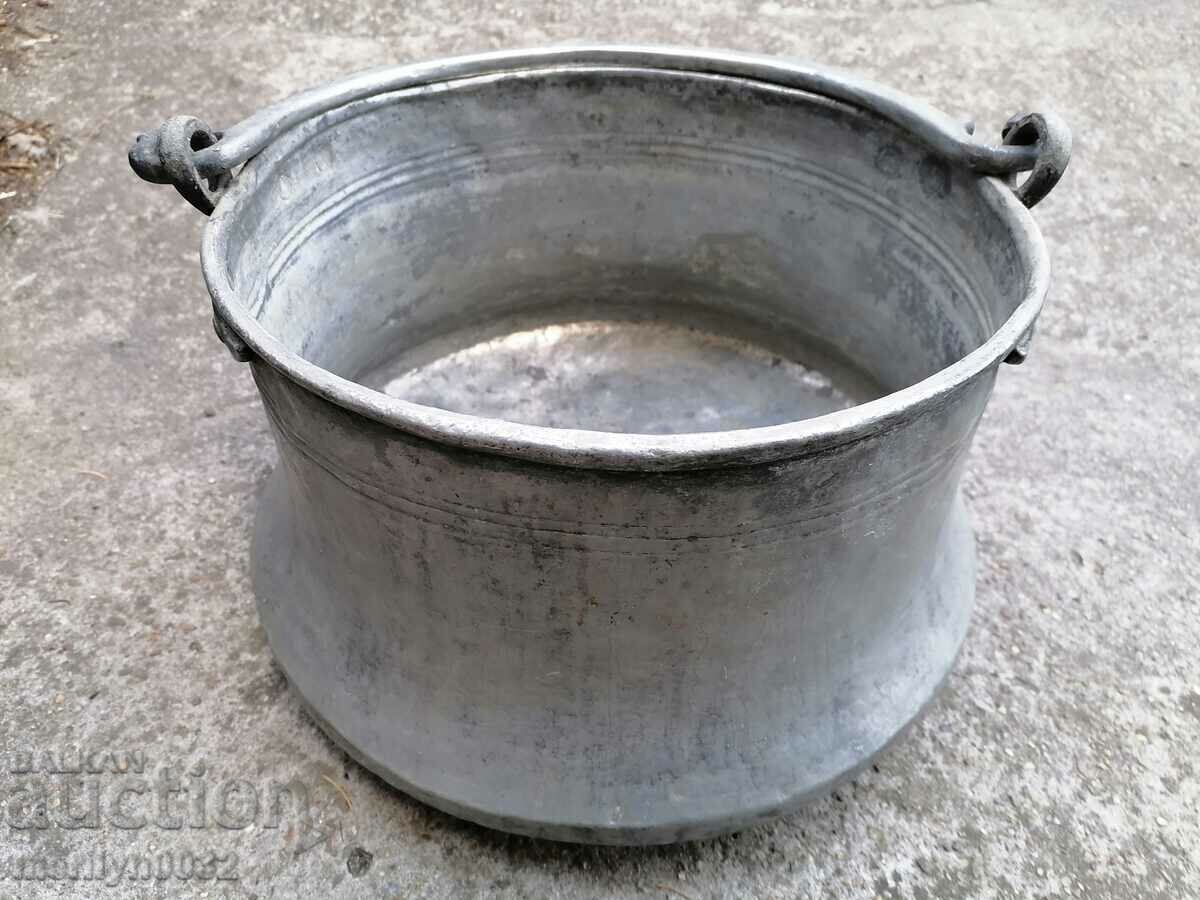 Livrarea Oală veche de cupru, ceaun conservat, cupru, cupru