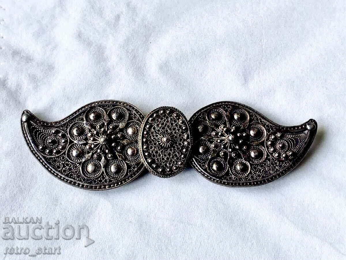 Children's silver buckle filigree, high quality