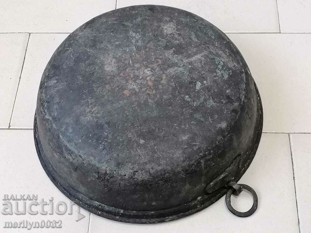 Auction Old copper tray for chandelier copper copper pot Auction Old copper tray for chandelier copper copper pot