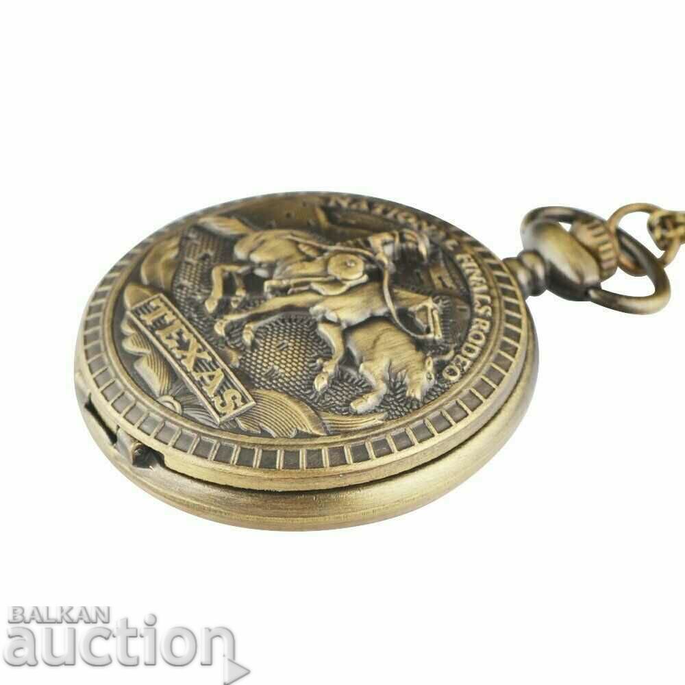 Auction New Pocket Watch Texas Rodeo Bulls Lasso Rider Cowboy Auction New Pocket Watch Texas Rodeo Bulls Lasso Rider Cowboy