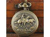 New Pocket Watch Texas Rodeo Bulls Lasso Rider Cowboy