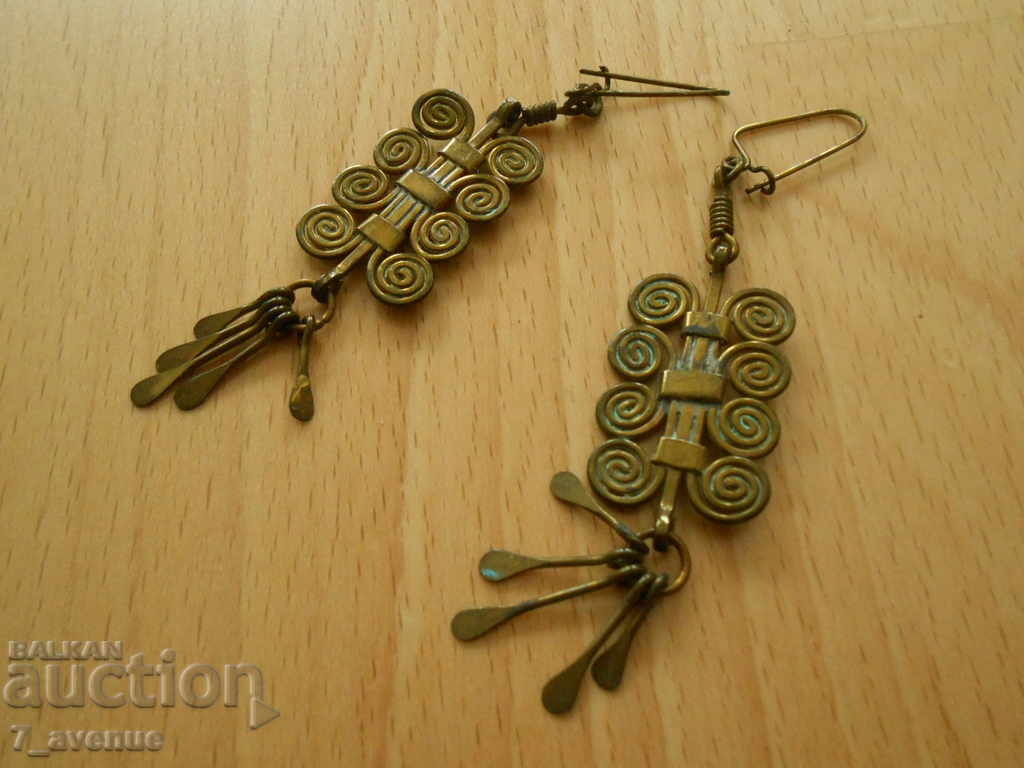 Παλιά αναγεννησιακά σκουλαρίκια, πολύ ενδιαφέροντα, μήκους 86 χλστ με τιμή 99.00 BGN | € 50.62