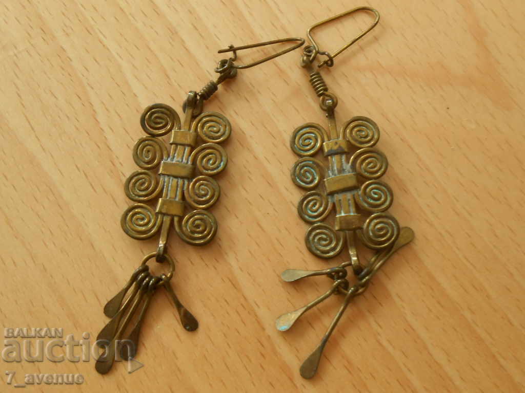 Παλιά αναγεννησιακά σκουλαρίκια, πολύ ενδιαφέροντα, μήκους 86 χλστ - 5