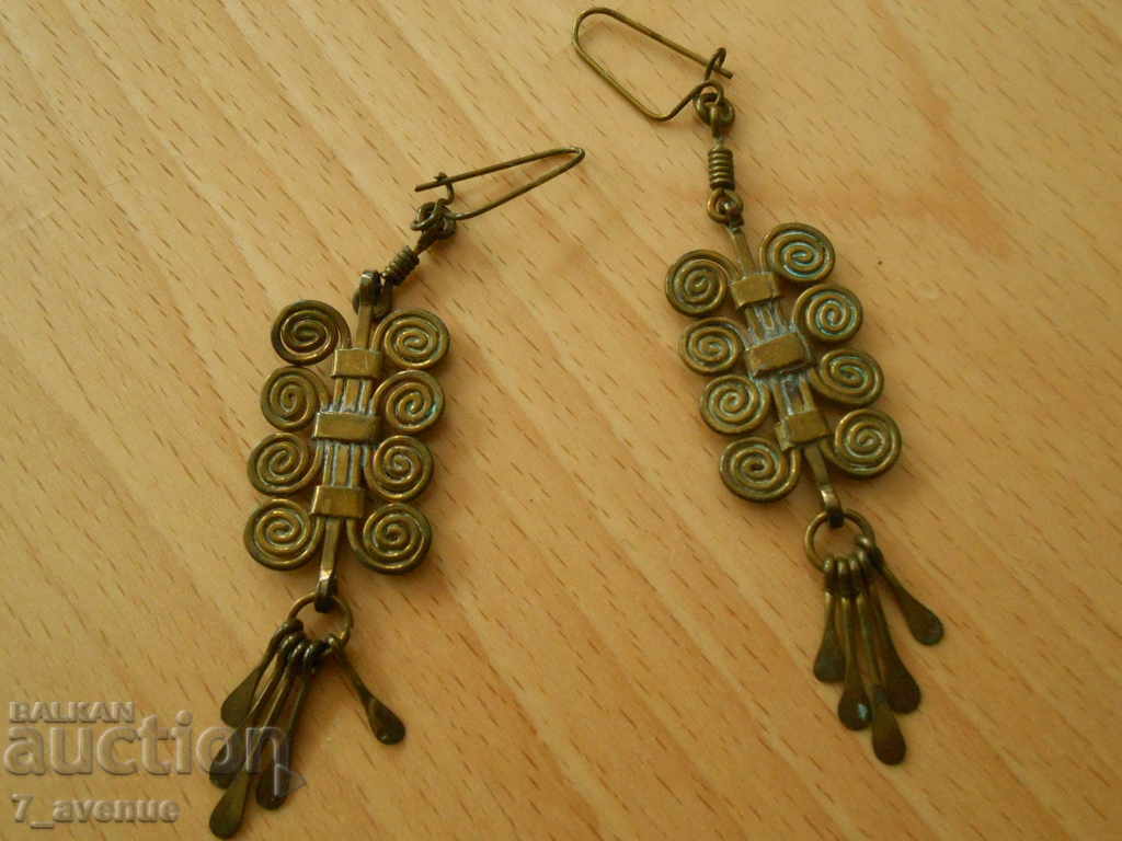 Παλιά αναγεννησιακά σκουλαρίκια, πολύ ενδιαφέροντα, μήκους 86 χλστ - 6