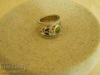 RING, Silver 925 with Sapphires Peridot., designer