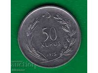 Turkey - 50 KURUS 1975