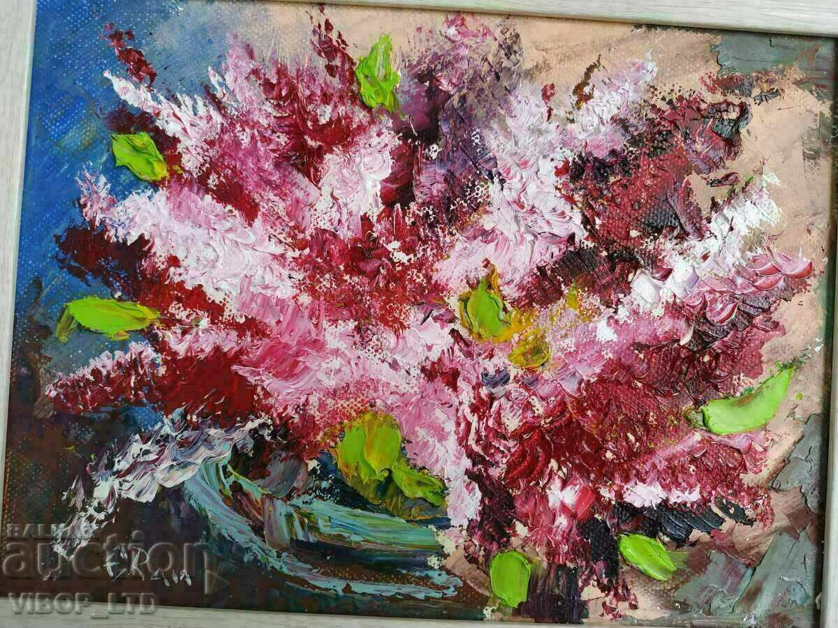 Hud Rangelova, ελαιογραφία/κάδρο/πιστοποιητικό