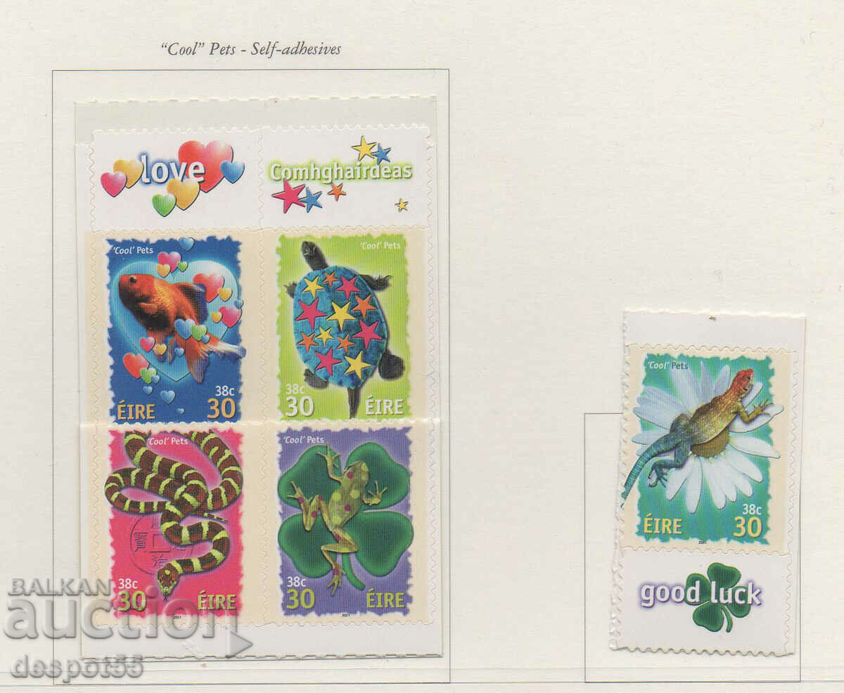2001. Eire. Greeting stamps - pets.