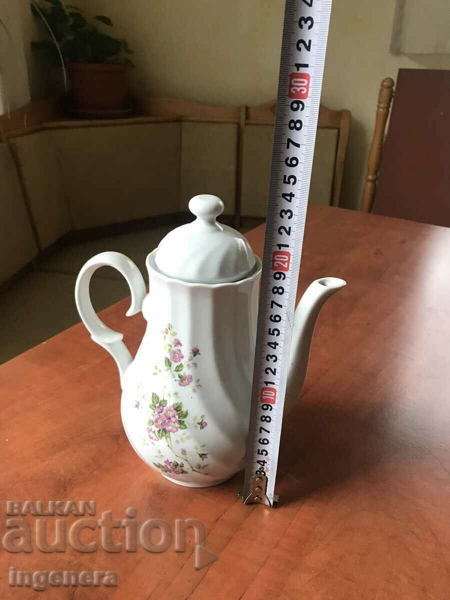 PORCELAIN POT KETTLE BULGARIA with price 22.00 BGN | € 11.25 PORCELAIN POT KETTLE BULGARIA with price 22.00 BGN | € 11.25