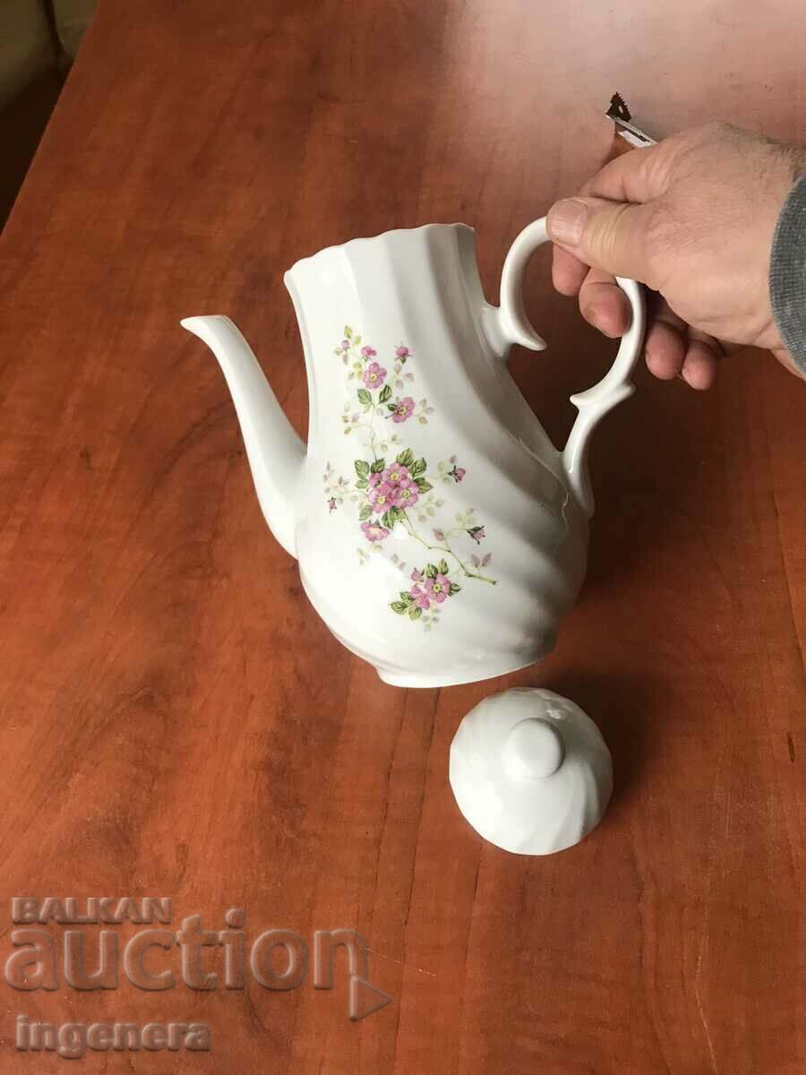 PORCELAIN POT KETTLE BULGARIA - 5 PORCELAIN POT KETTLE BULGARIA - 5