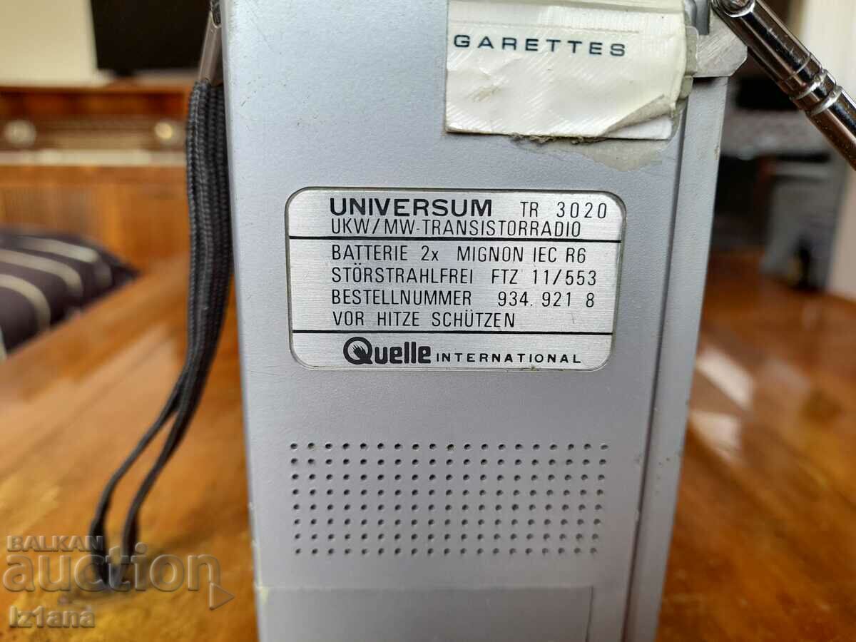 Delivery of Old radio, Universum radio
