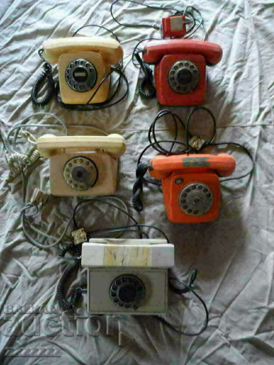 Lot of 5 pcs. old phones
