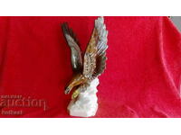 Old porcelain figure of Eagle marked