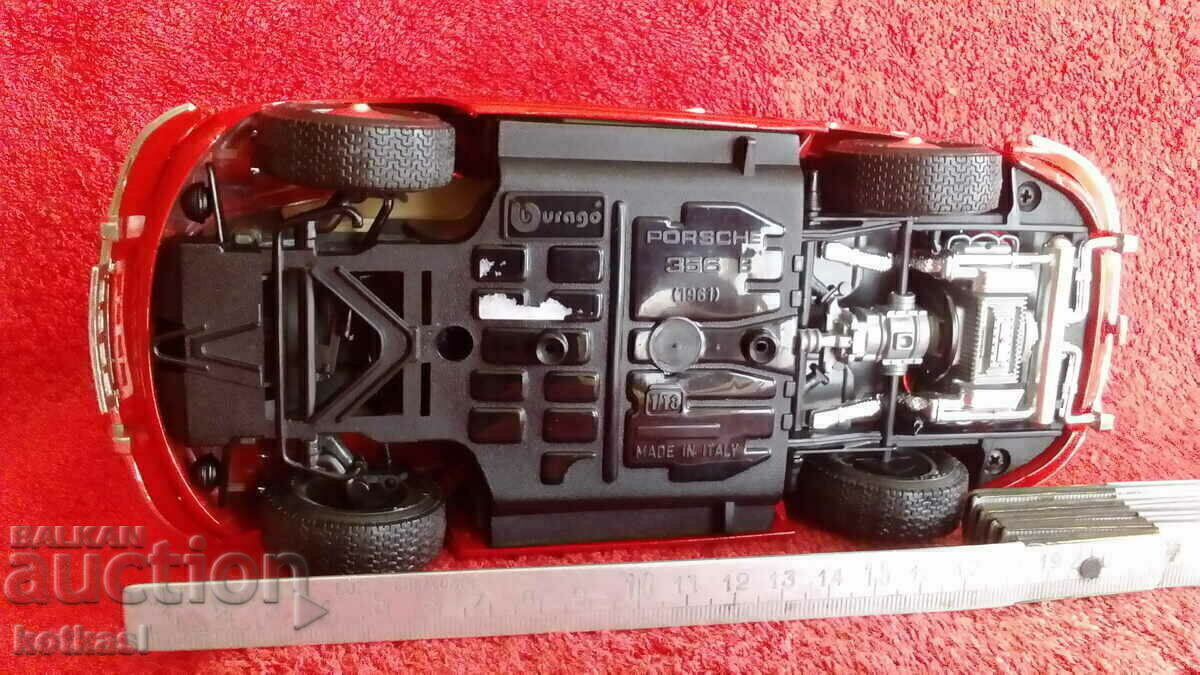 Burago PORSCHE 1961 ITALY 1/18 metal car 23.50 cm - 7 Burago PORSCHE 1961 ITALY 1/18 metal car 23.50 cm - 7