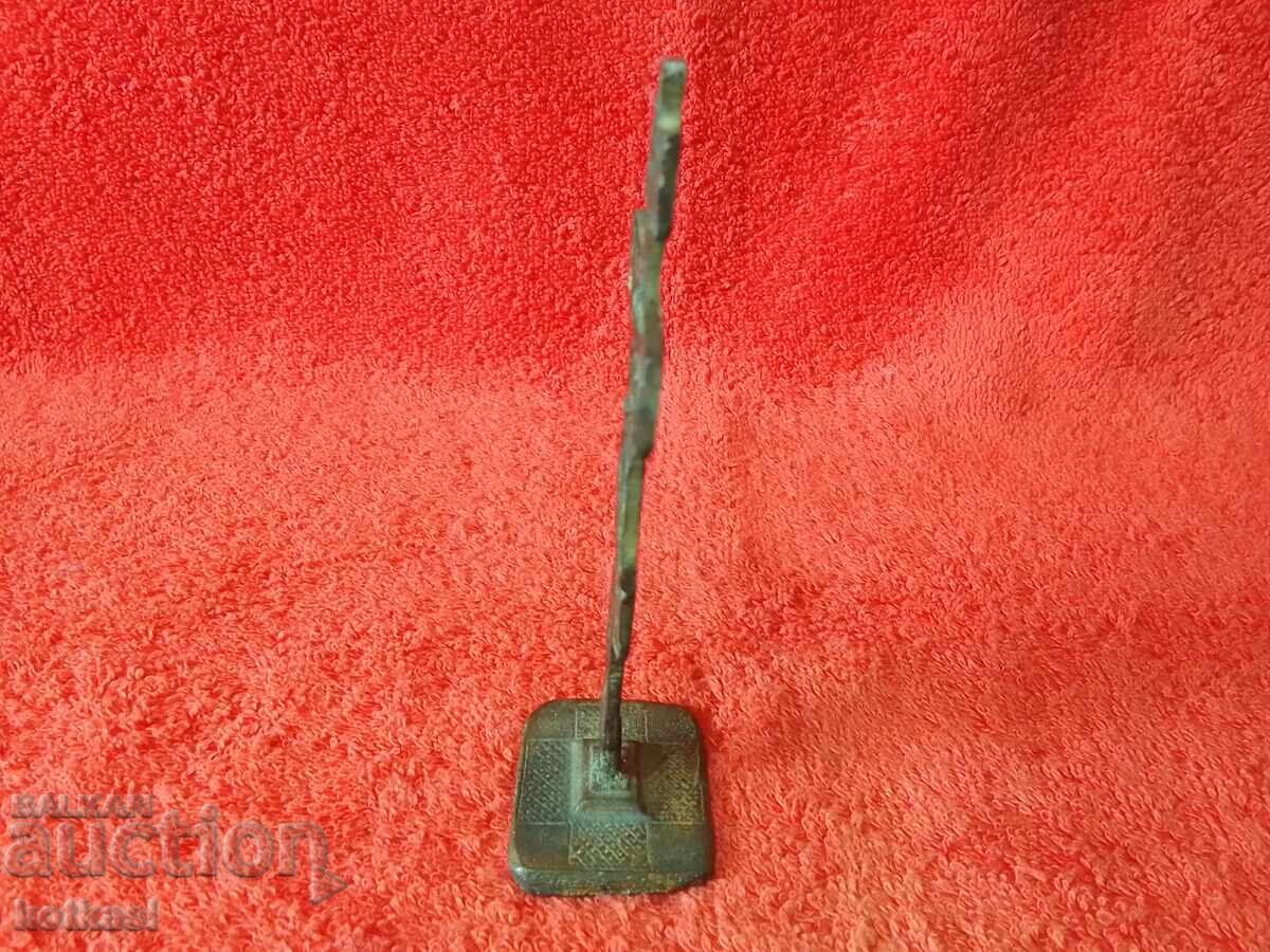 Auction Old metal bronze Prosfor Seal for bread religion Christians Auction Old metal bronze Prosfor Seal for bread religion Christians