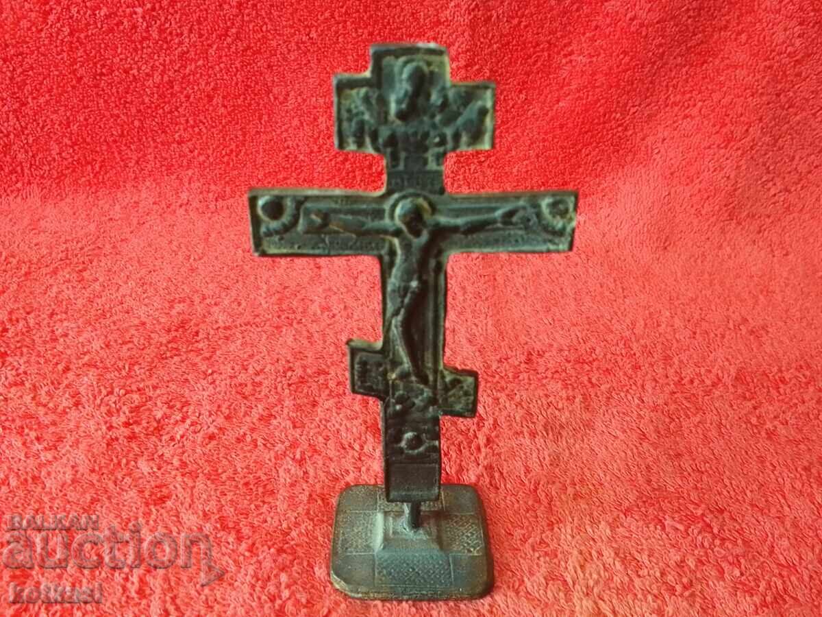 Old metal bronze Prosfor Seal for bread religion Christians - 6 Old metal bronze Prosfor Seal for bread religion Christians - 6