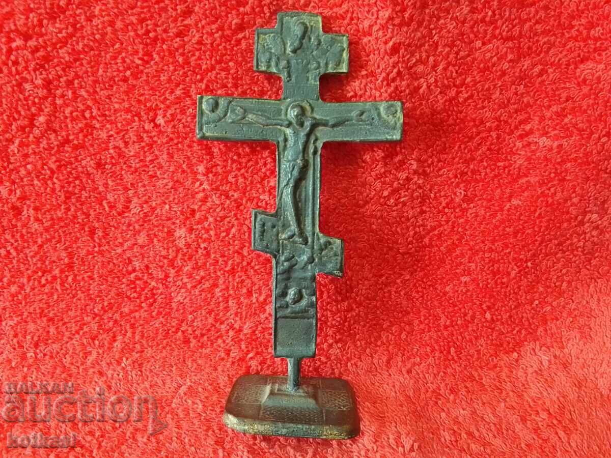 Old metal bronze Prosfor Seal for bread religion Christians Old metal bronze Prosfor Seal for bread religion Christians