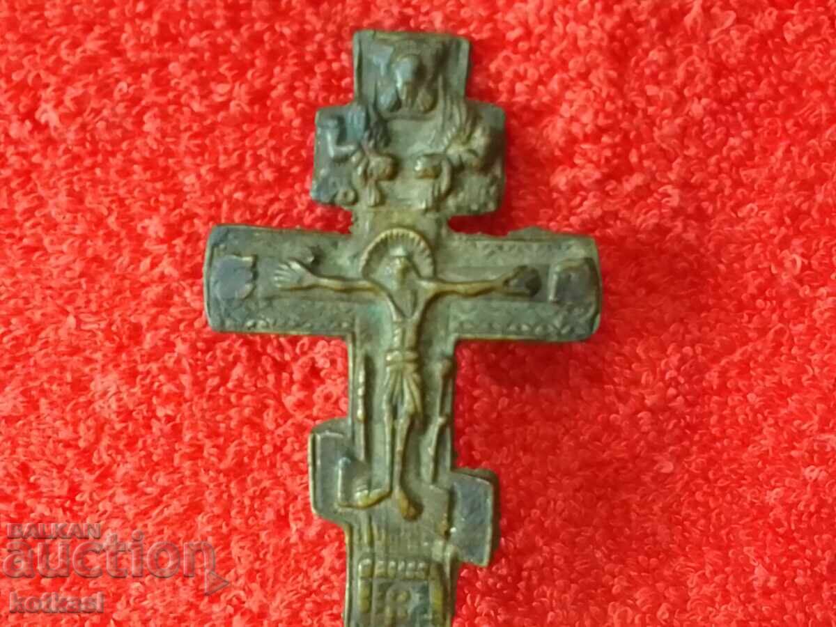 Old metal bronze Prosfor seal for bread religion Christians with price 285.50 BGN | € 145.97