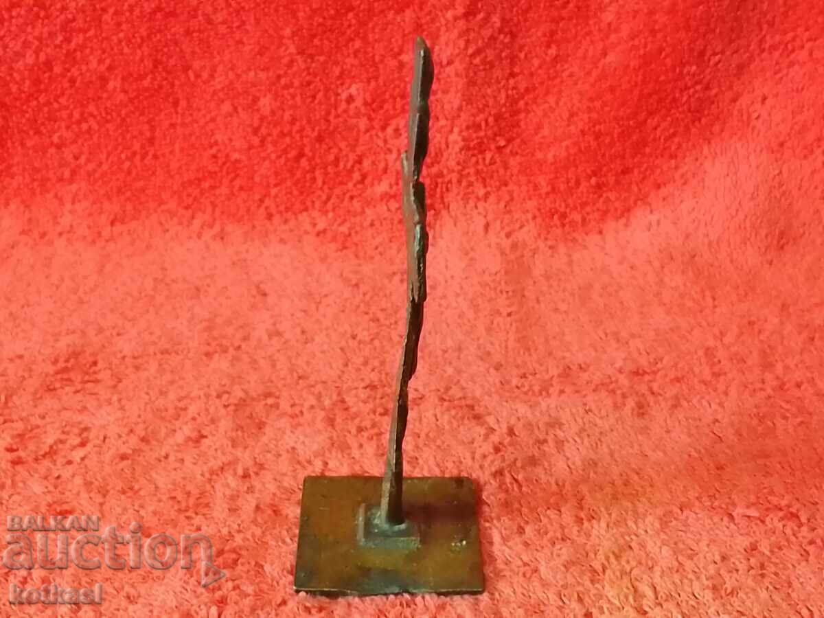 Auction  Old metal bronze Prosfor seal for bread religion Christians