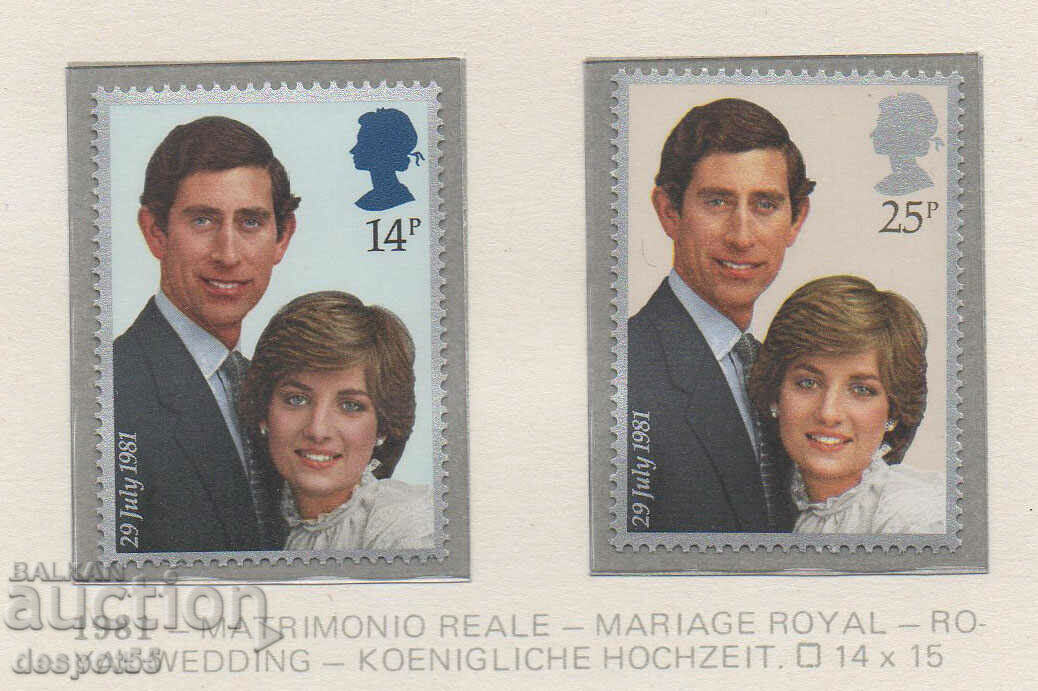 1981 Marea Britanie. Nunta Prințului Charles și Diana Spencer