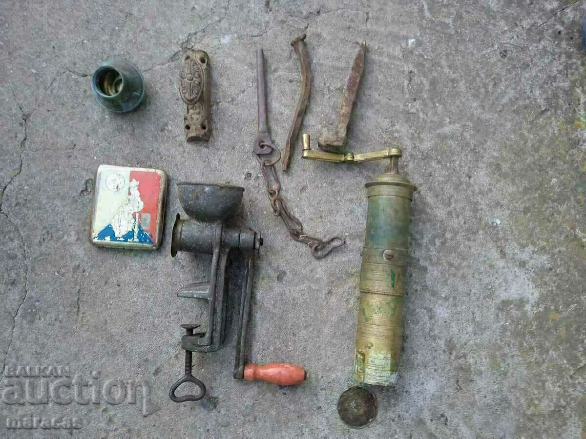 Lot of old metal objects Lot of old metal objects