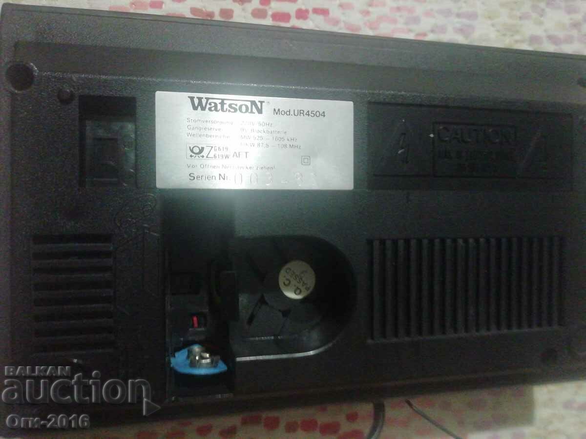 Auction Old Radio Clock - WatsoN Auction Old Radio Clock - WatsoN
