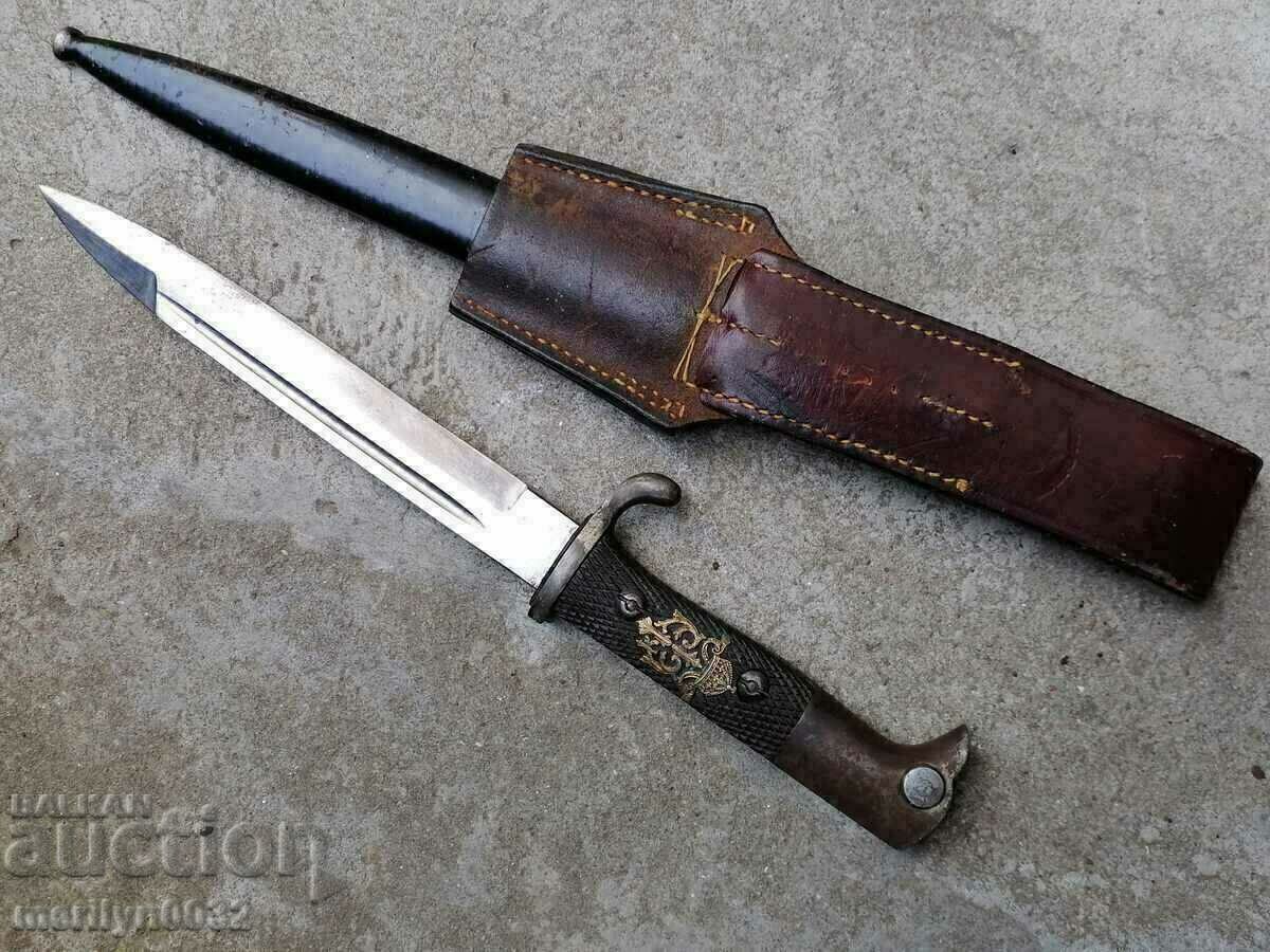 Bulgarian award-winning bayonet knife K-98 WWI monogram Kaniya Lopus - 6 Bulgarian award-winning bayonet knife K-98 WWI monogram Kaniya Lopus - 6