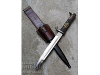 Bulgarian award-winning bayonet knife K-98 WWI monogram Kaniya Lopus