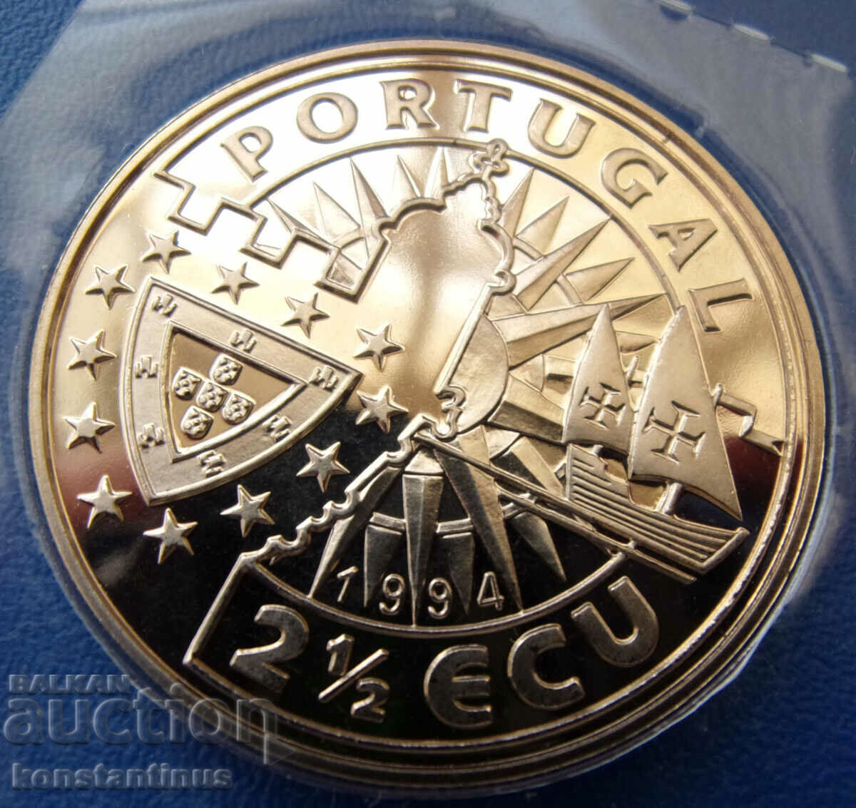 Португалия  2½  Екю  1994  UNC  Rare с цена € 12.78 | 25.00 лв.