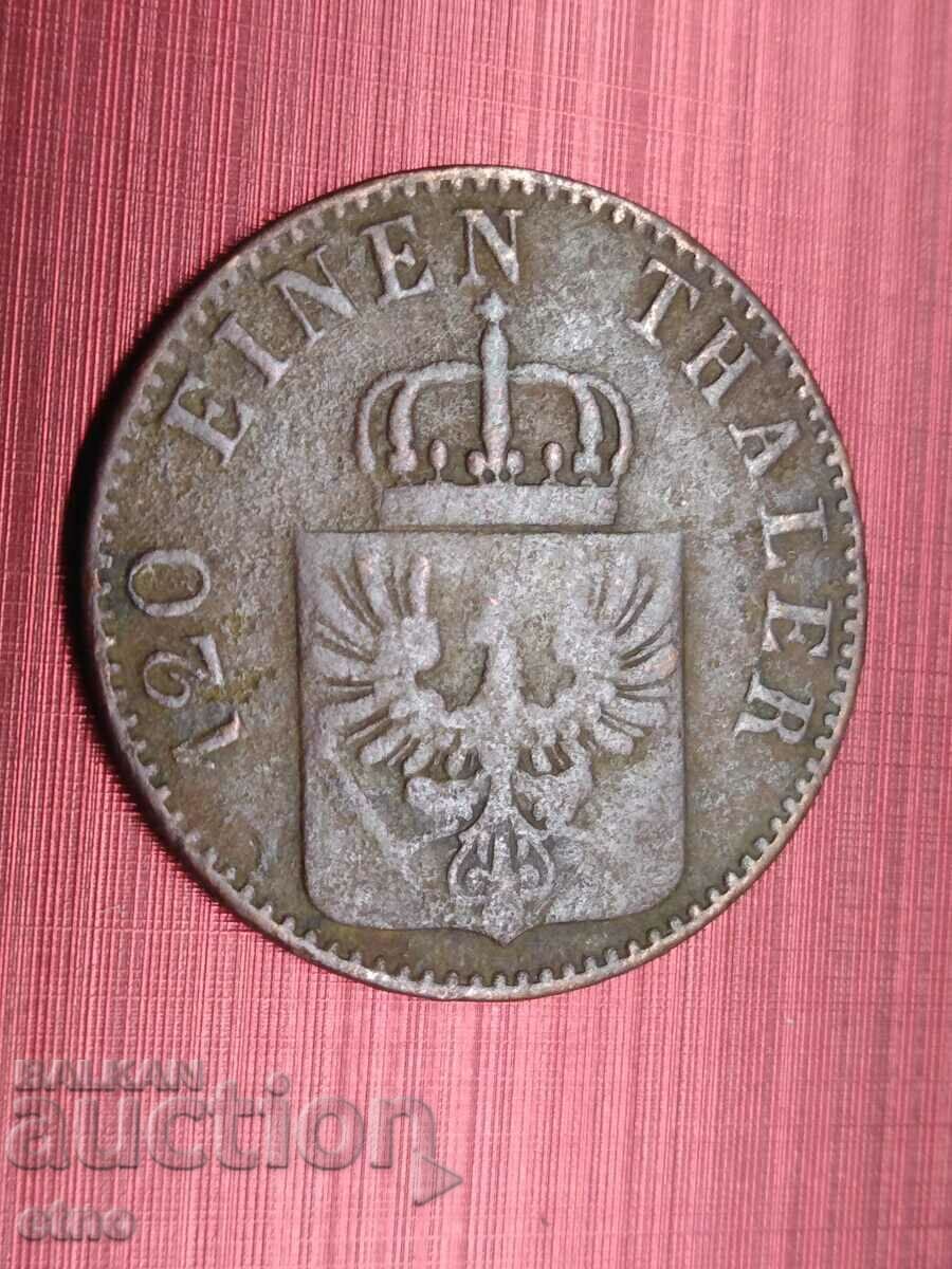 3 PFENNINGS 1858 A Prussia, GERMANY with price 20.00 BGN | € 10.23 3 PFENNINGS 1858 A Prussia, GERMANY with price 20.00 BGN | € 10.23