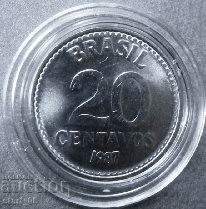 Brazil 20 Centavos 1987