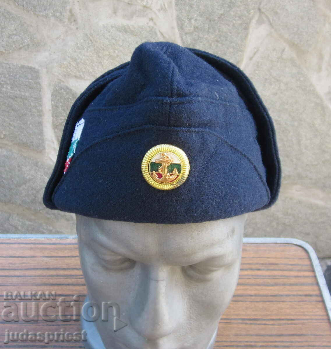 Delivery of Bulgarian naval military winter woolen hat with cockade Delivery of Bulgarian naval military winter woolen hat with cockade