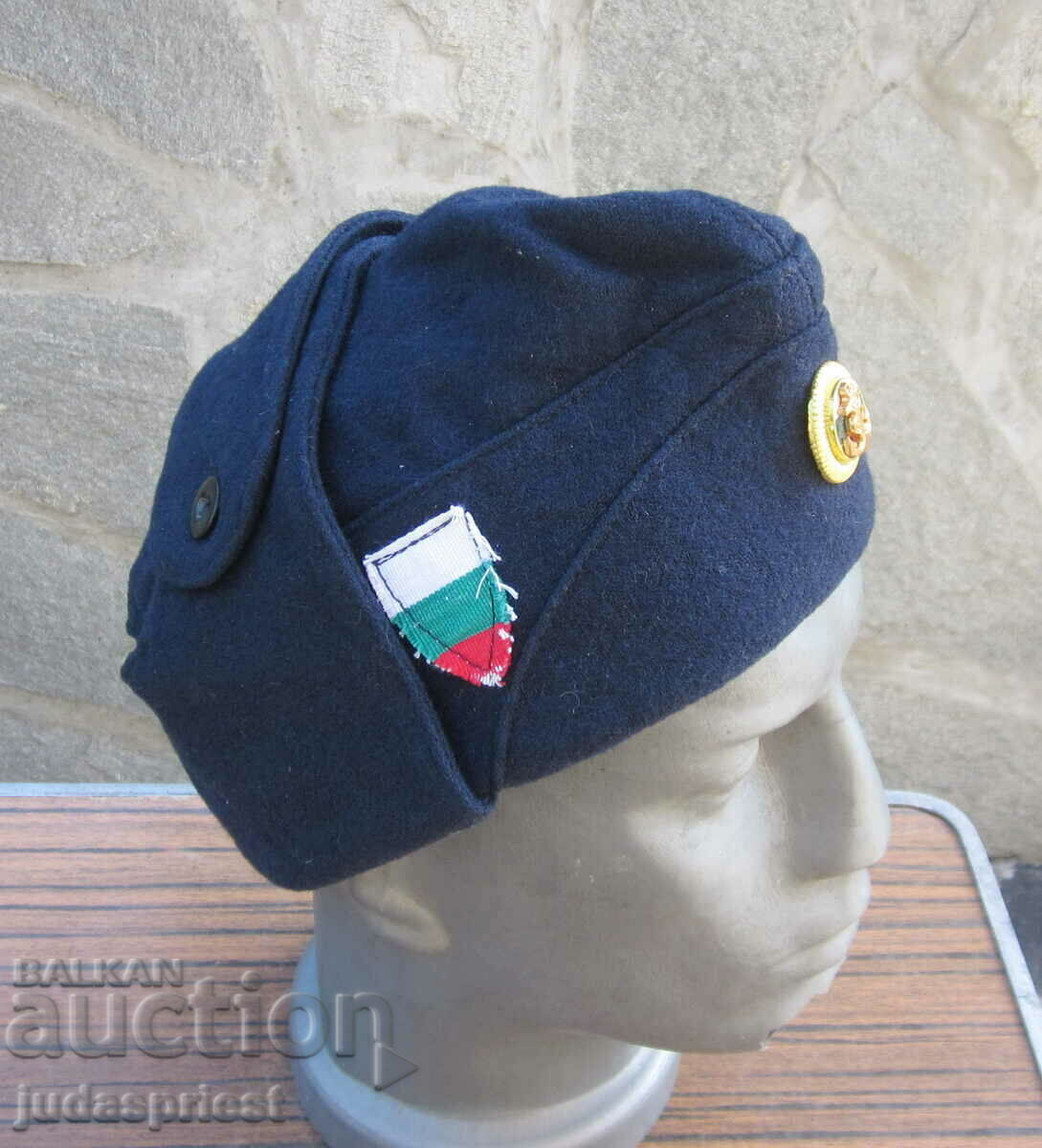 Bulgarian naval military winter woolen hat with cockade - 5 Bulgarian naval military winter woolen hat with cockade - 5