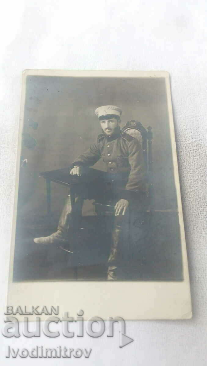 Foto Soldat în uniformă din războiul balcanic din 1913