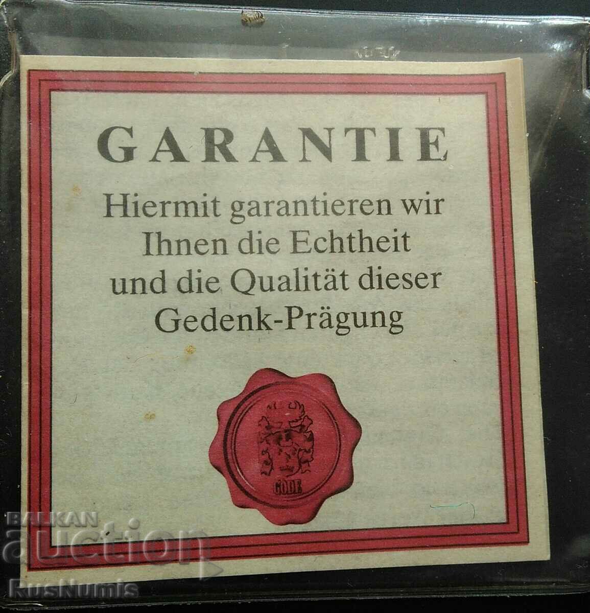 Auction  German plaque John F. Kennedy.