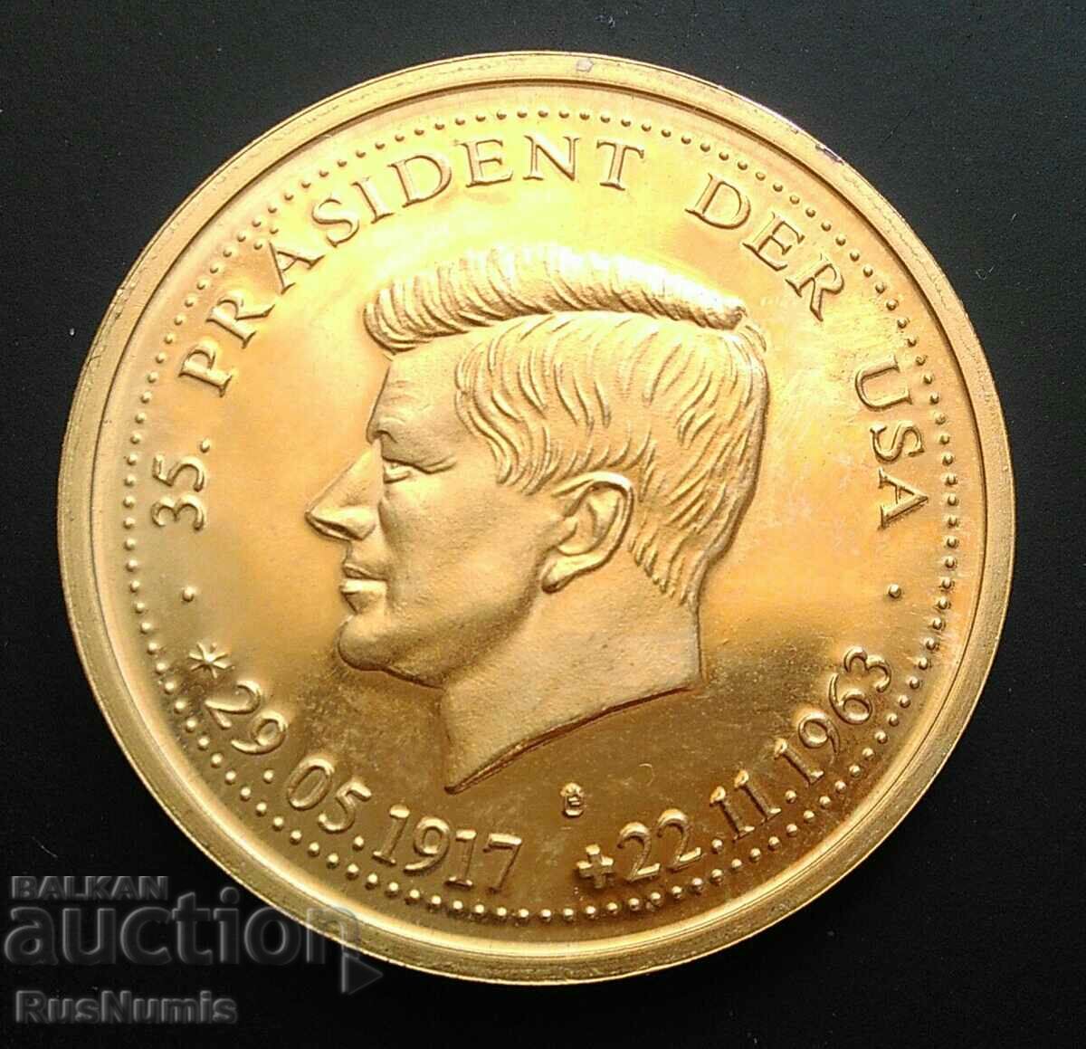 German plaque John F. Kennedy.