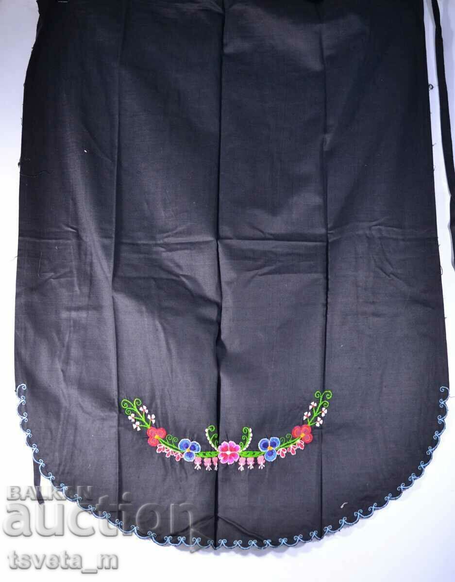 COTTON APRON FOR FOLK COSTUME WITH EMBROIDERY COTTON APRON FOR FOLK COSTUME WITH EMBROIDERY