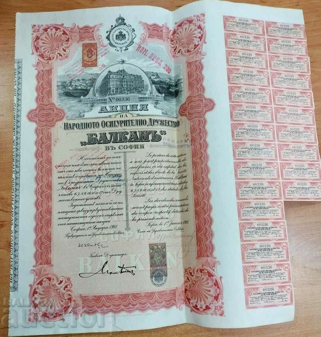 1932 ACTION COMPANY DE ASIGURĂRI BALKAN BOND