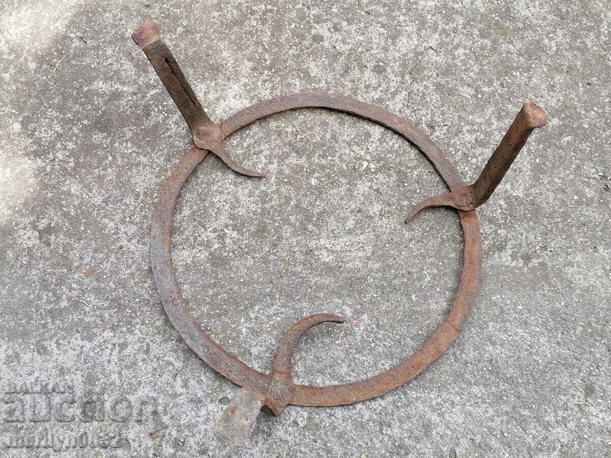 Auction Antique wrought iron stove, hearth, grill, wrought iron Auction Antique wrought iron stove, hearth, grill, wrought iron