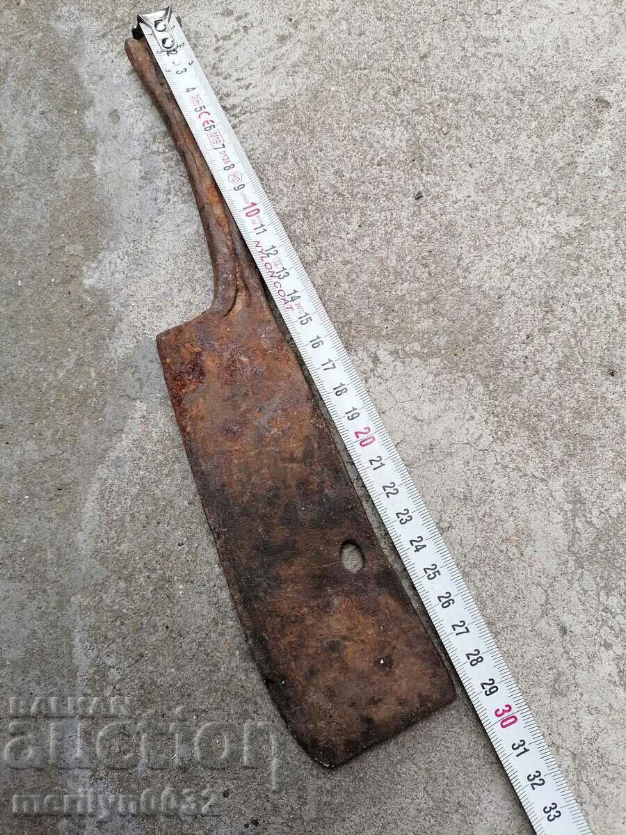 Delivery of Old forged scythe, ax, hoop, knife, machete, blade