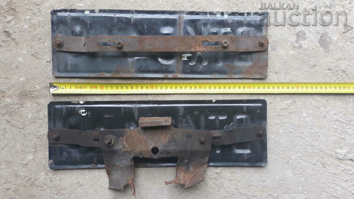 old enameled numbers auto retro plates social 60s - 5 old enameled numbers auto retro plates social 60s - 5