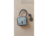antique retro vintage padlock small padlock with key