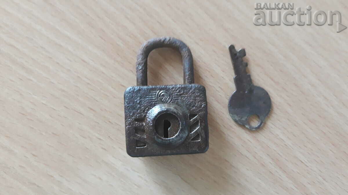 antique Wehrmacht padlock small padlock with key WW2 WWII