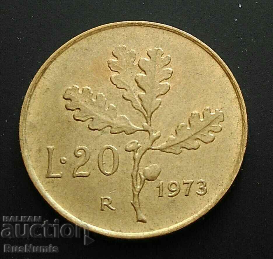 Italy. 20 pounds 1973 with price 0.75 BGN | € 0.38 Italy. 20 pounds 1973 with price 0.75 BGN | € 0.38