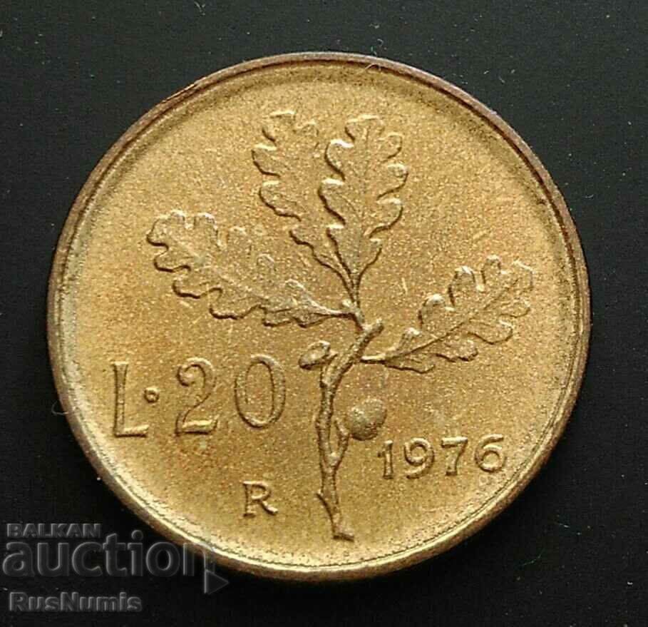 Italy. 20 pounds 1976 with price 0.75 BGN | € 0.38 Italy. 20 pounds 1976 with price 0.75 BGN | € 0.38